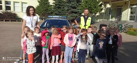 Bezpieczne Przedszkolaki na drodze - 5 i 6-latki z Miejskiego Przedszkola Samorz
