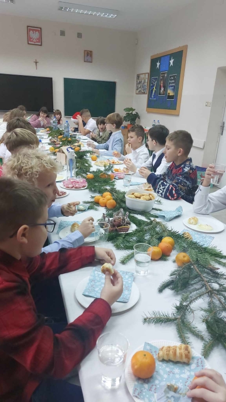 Świąteczne spotkanie w klasie V c