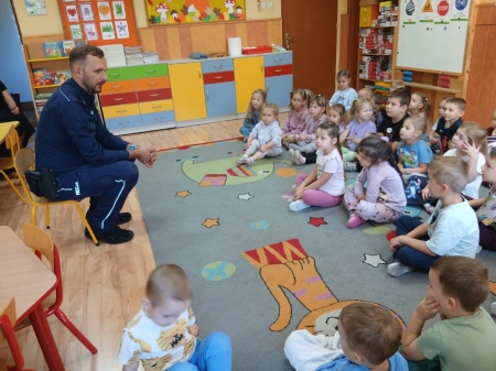 Spotkanie z policjantem z Komendy Policji w Mławie