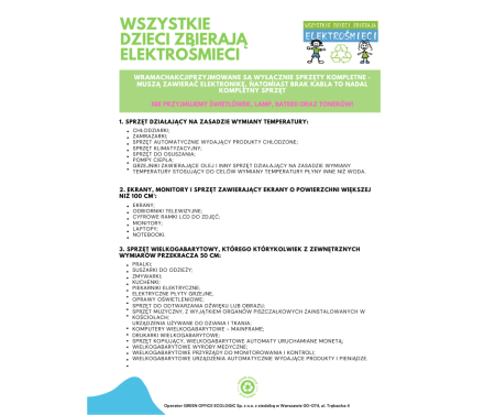 Wszystkie dzieci zbierają elektrośmieci