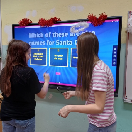 Świąteczna lekcja języka angielskiego w klasie VI b