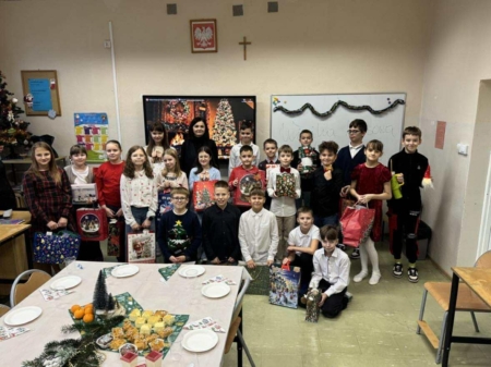 Wigilia w klasie IV b