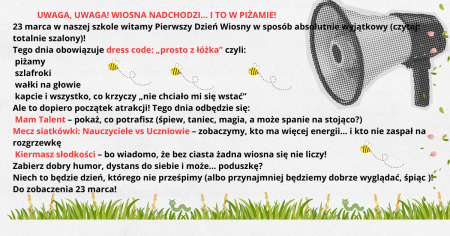 UWAGA, UWAGA! WIOSNA NADCHODZI…